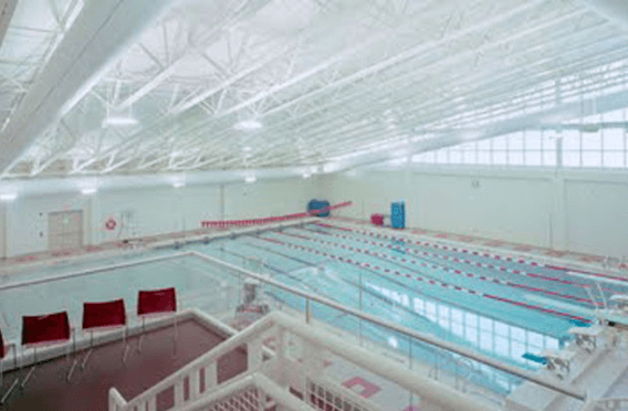 The pool at the Whitmore Lake Community Recreation building.