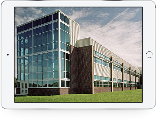An outside shot of the current Whitmore Lake Middle & High School buillding.