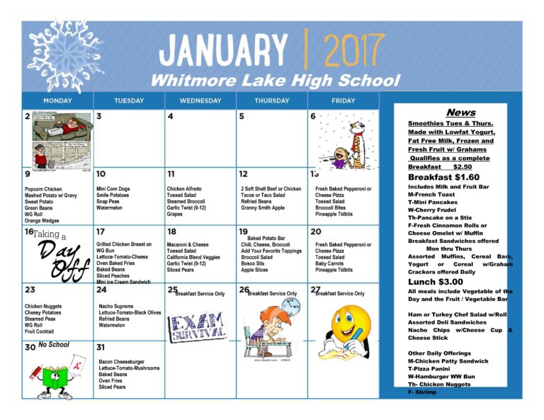 17janhsmenufinal Whitmore Lake Public Schools