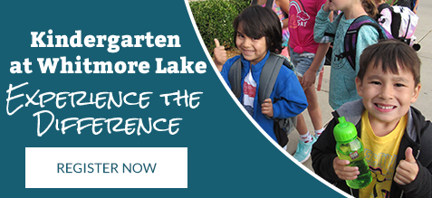 Kindergarten at Whitmore Lake. Experience the Difference. Register Now.